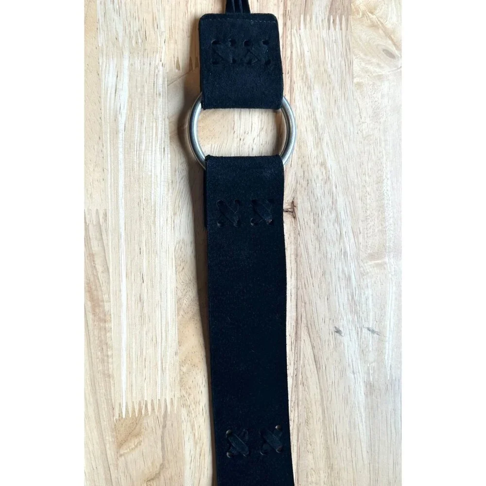Vintage Steve Madden Suede Leather Belt with Fringe Boho Style 33